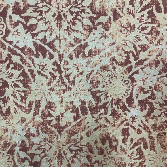 Peruvian Connection Drop Waist Dress Batik Pima Cotton Rust Light Brown Sz M - Picture 4 of 8